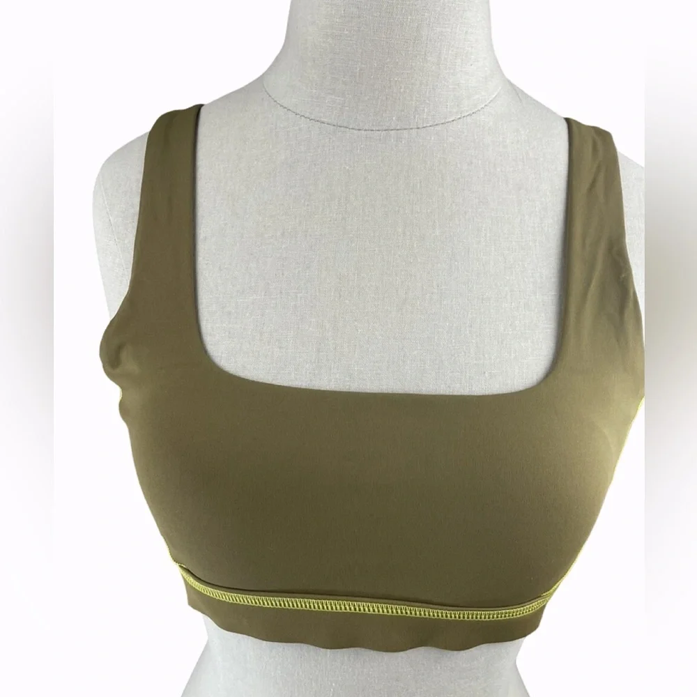 OFFLINE By Aerie GOALS Sweat Most Support Sport Bra in Mustard Size XL New